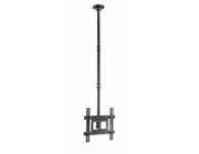 TV-Ceiling Mount for 37-70-- Gembird -CM-70ST-01-, Full motion, max. 50 kg, up to 60 degrees swivel and 30 degrees tilting, Distance from the ceiling: 698 - 1568 mm, max. VESA 400 x 400, Black